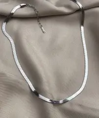 Çelik İtalyan Kolye Sılver 45 cm