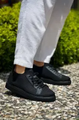 KB-112 Kuback Siyah Siyah TabanTriko Bağcıklı Günlük Erkek Ayakkabı
