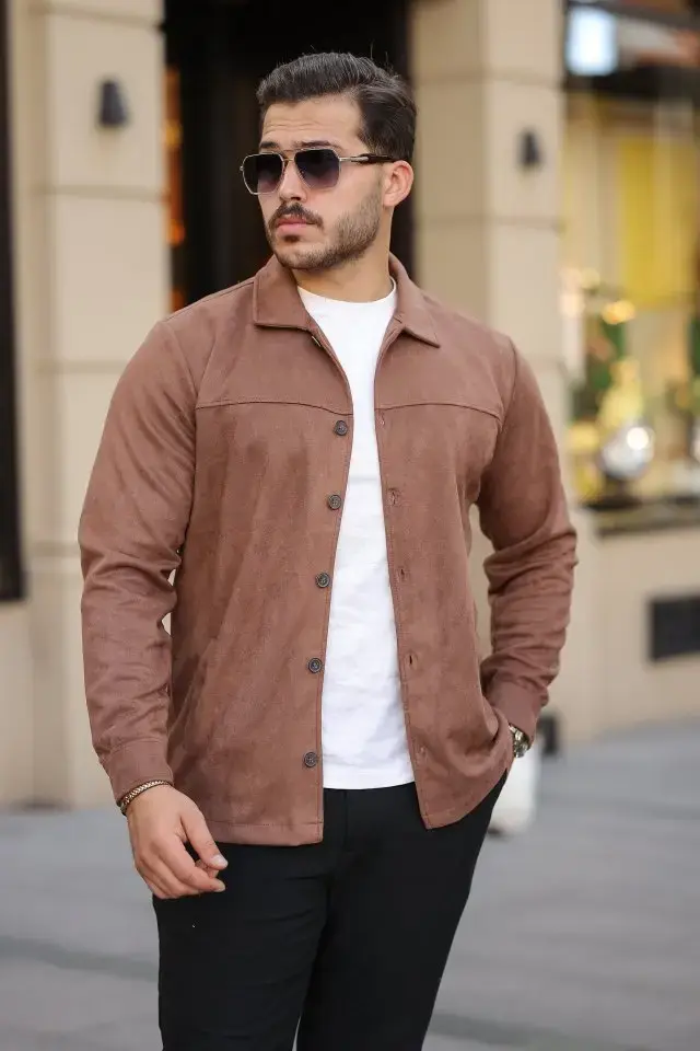 Erkek Süet Ceket Gömlek